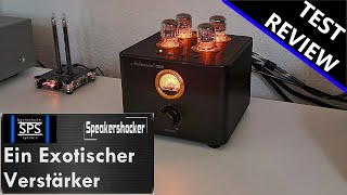 Nobsound B100 Test  Review  Soundcheck Wie klingt der China Verstärker mit VUMeter und Röhren [upl. by Orman]