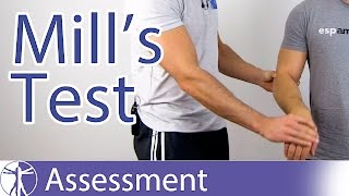 Mills Test  Lateral Epicondylitis or Tennis Elbow [upl. by Alahsal]