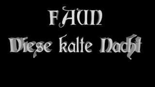 Faun  Diese kalte Nacht Von den Elben 2012 lyrics on screen [upl. by Polloch826]