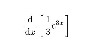 Derivative of 13e3x [upl. by Klehm]