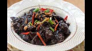 Daging Masak Hitam  Kuah Pekat dan Mudah [upl. by Tildi]