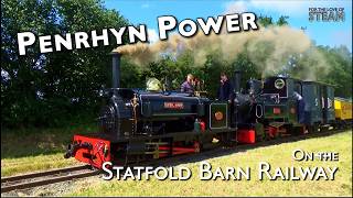 Penrhyn Power on the Spectacular Statfold Barn Railway [upl. by Fauver]