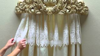 How to style a Wall Teester or Bed Crown from Touch of Class [upl. by Aivilys959]