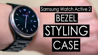 Samsung Galaxy Watch Active 2 Bezel Styling Protective Case Ringke 4K [upl. by Gerald]