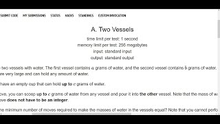 A Two Vessels  Codeforces Round 895 Div 3  Programming With Sakib [upl. by Mattox]