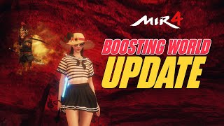 BOOSTING WORLD UPDATE NEW SERVER TAGALOG  MIR4 [upl. by Suoicserp]