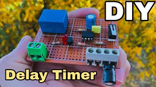 How to make timer circuit  on delay timer using ne555 [upl. by Adams]