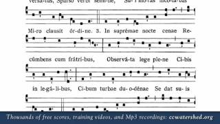 “Pange Lingua Gloriosi” — Tantum Ergo Sacramentum Gregorian chant [upl. by Veno25]