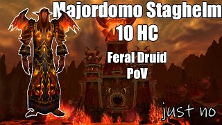 just no Majordomo Staghelm HC  Feral druid PoV [upl. by Novaj692]