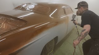 Painting the 1950 Ford the tarp was a BIG mistake 😵‍💫 [upl. by Buerger]