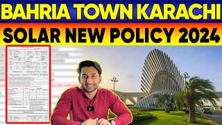 Bahria Town Karachi New Solar Policy 2024 [upl. by Ed]