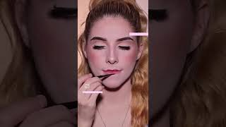 Labios rojos perfectos viralshort makeup maquillaje lipgloss lipcombo tutorial hack fyp [upl. by Lilahk]