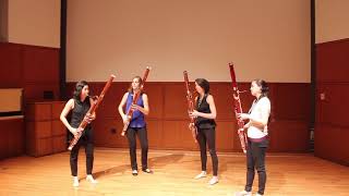 Debussys Cakewalk  The Breaking Winds Bassoon Quartet [upl. by Cullan]