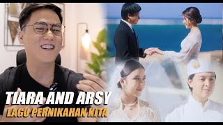 Tiara Andini Arsy Widianto  Lagu Pernikahan Kita Official Music Video  SINGER REACTION [upl. by Attekram]