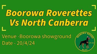 2024 Round 2  Boorowa Roverettes vs Bungendore [upl. by Ahsiloc401]