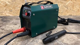 Lidl PARKSIDE ® PISG 120 A2 Stick Welding Machine Unboxing and Test  MMA Elektrodenschweißgerät [upl. by Anilec289]