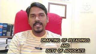 Drafting of Pleadings amp Duty of Advocate  cpc  General principles  draftingskills  suit ws [upl. by Enahs]