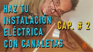 Como instalar moldura o canaletas para cables eléctricos Parte 2 [upl. by Nwotna]