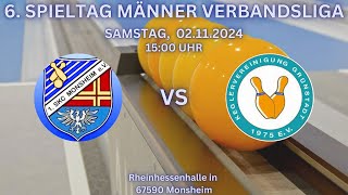 1 SKC Monsheim gegen KV Grünstadt  Verbandsliga Herren 120 Wurf [upl. by Nagorb]