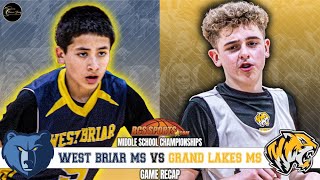 RCS Sports Middle School City Championship  West Briar MS HISD vs Grand Lakes MS TISD [upl. by Darken]