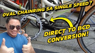 Palit Chainring DIRECT TO BCD Conversion  patscyclecorner [upl. by Ihcehcu]