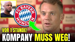 NEUER fordert KOMPANYENTLASSUNG bei Pressekonferenz  aktuelle nachrichten bayern münchen [upl. by Arodoeht]