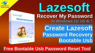 Create bootable usb for Recover Windows Password by lazesoft  Free Bootable Usb Password Reset Tool [upl. by Wanids]