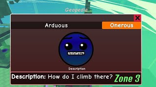 How to get ARDUOUS in FIND THE GEOMETRY DASH Difficulties Roblox  LADDER UPDATED Zone 2 [upl. by Inalaehon]