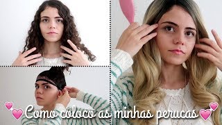 Como Colocar Peruca em Cabelo Longo Cacheado e Deixar natural 🌹 TUTORIAL PASSO A PASSO [upl. by Tobe820]