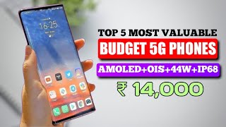 Top 5 MOST VALUABLE 5G mobile under 14000 with AMOLEDOIS44W 5 best 5G phones under 14000 in 2024 [upl. by Sile252]