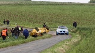 Geko Ypres Rally 2013  Crash ConsaniKlinger ES1 Dikkebus [upl. by Adneral105]