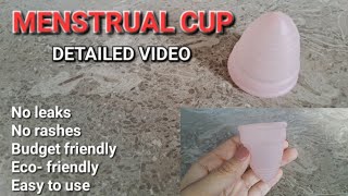 How to use menstrual cup  Detailed instructional video to use menstrual cup My personal experience [upl. by Yelsnit]