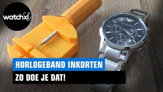 Horlogeband inkorten kun je zelf Zo verwijder je een schakel [upl. by Turro]