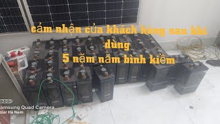 khách hàng phát biểu cảm nghĩ sau khi dùng 5 năm bình ácquy NIKEN kiềm [upl. by Basir]