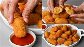 Potato Nugget Recipe  Crispy Aloo Nuggets  Evening Potato Recipe  Aloo Snacks Recipe [upl. by Nuri]