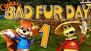 CONKERS BAD FUR DAY  01 💩 Böser Kater nach einem SaufAbend [upl. by Gruchot635]