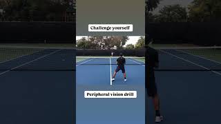 Peripheral Vision Drill with Coach Dabul coachdabul tennis tenniscoach tennisplayer [upl. by Calan]