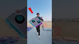 Polythene kite 🪁 flying kiteflying shorts ￼ [upl. by Enitnelav]