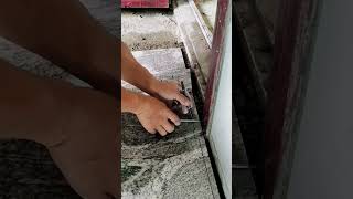 Apply the marble cutting process to the door frame [upl. by Platas148]