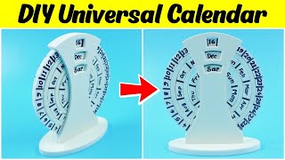 DIY Universal Calendar  How to Make Desk Calendar [upl. by Balbinder]