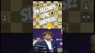 29 Seconds of Chess Brilliance A Grandmasters Surprise Attack chess chessgrandmaster hikaru [upl. by Hadeehuat]