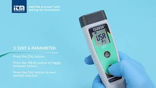 Setting the Parameters on the OAKTON EcoTestr pH1 [upl. by Dremann]