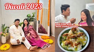 Diwali Special Vlog 2023🪔✨ Dahi Vada with Bhoot Jolokia Chutney for Winter’s🫠 [upl. by Eixam201]