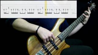 Stone Temple Pilots  Down Bass Cover Play Along Tabs In Video [upl. by Fabron]