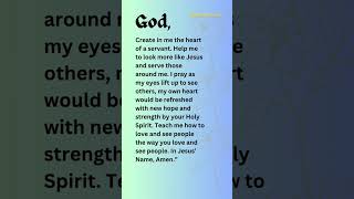 GODCREATE IN ME THE HEART OF A SERVANT love prayer jesus today deefaithstreamgod [upl. by Sisco]