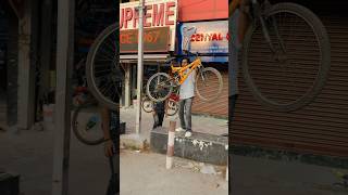 Cycle utha ke phaek dee sahil bhai ne customer kee nayi cycle dilwa dee fir viral shorts reels [upl. by Lenni]