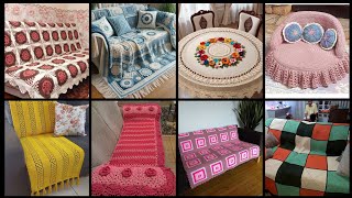 Most demanding outstanding crochet pattern of sofa cover design ideas [upl. by Quickel467]