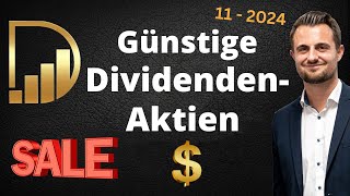 10 sehr günstige DividendenAktien  November 2024 [upl. by Birkle]