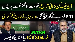 PTI Long March Pakistans Decision  Historical Day in Politics  Imran Riaz Khan VLOG [upl. by Tattan]