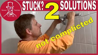 How to Remove Stuck Showerhead  Take Off Install Shower Head and Neck [upl. by Ruthanne937]